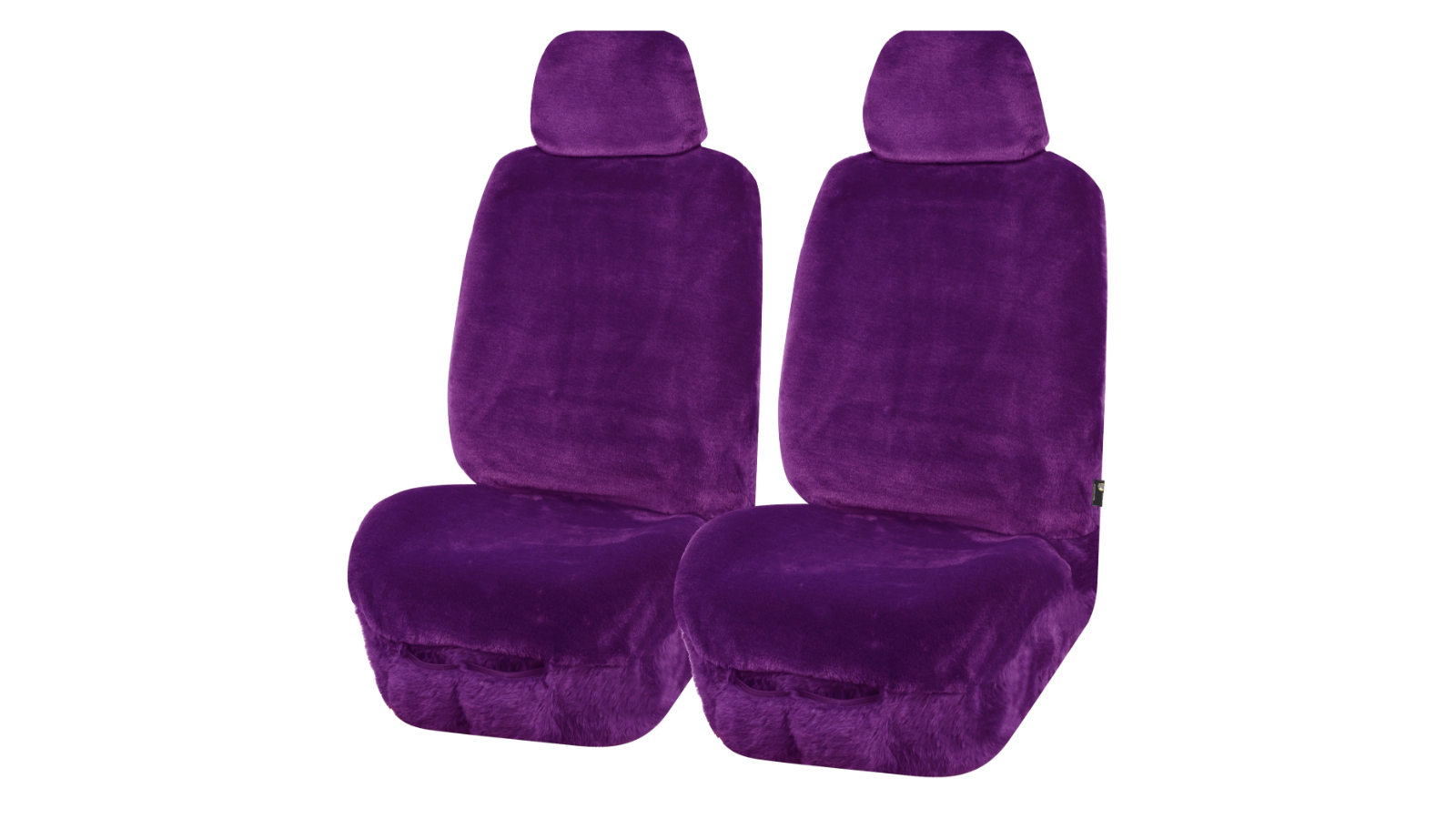 My Car Universal Size Finesse Faux Fur Seat Cover - Purple