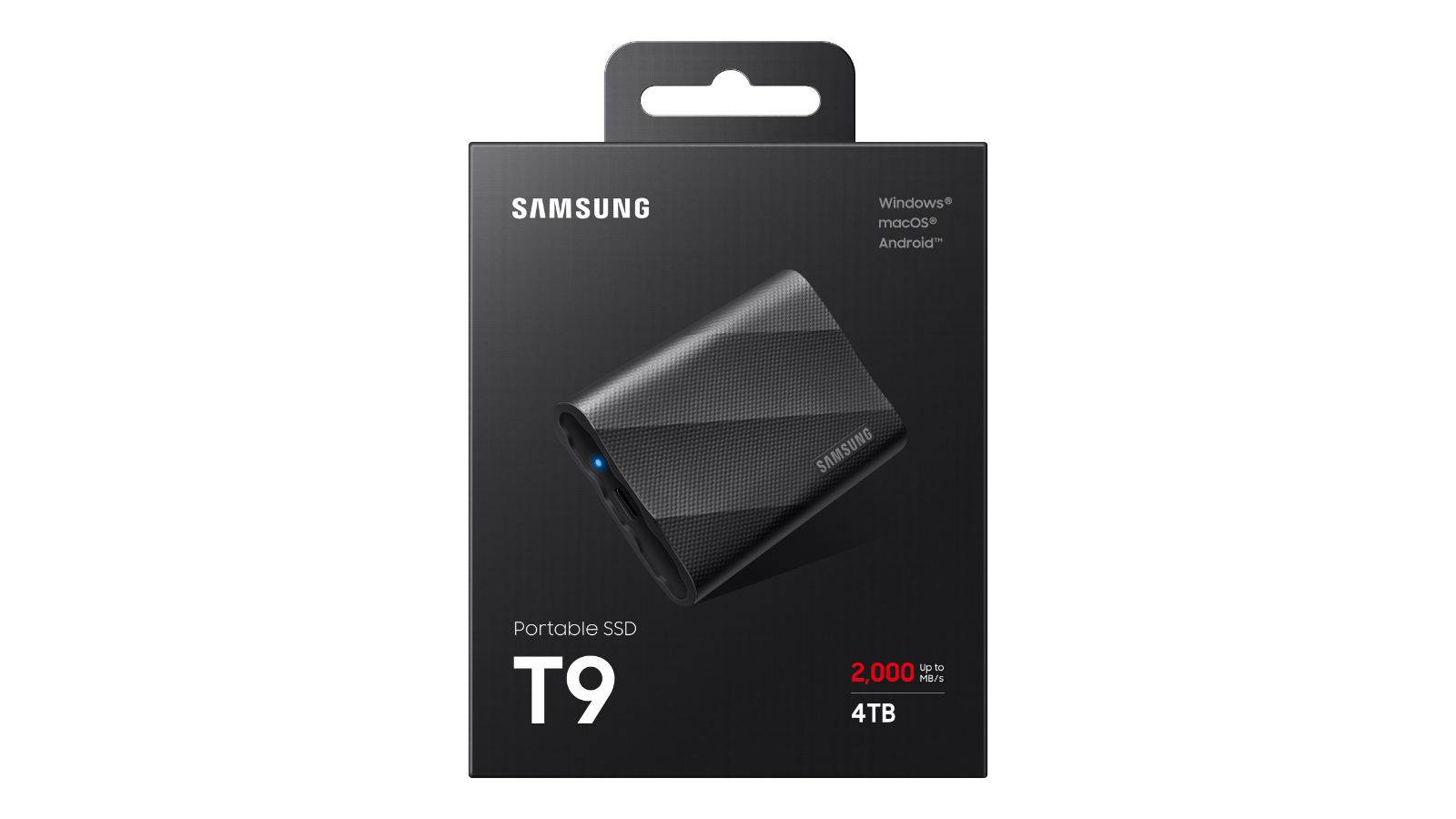 Samsung Portable SSD T9 4TB - Black | Harvey Norman