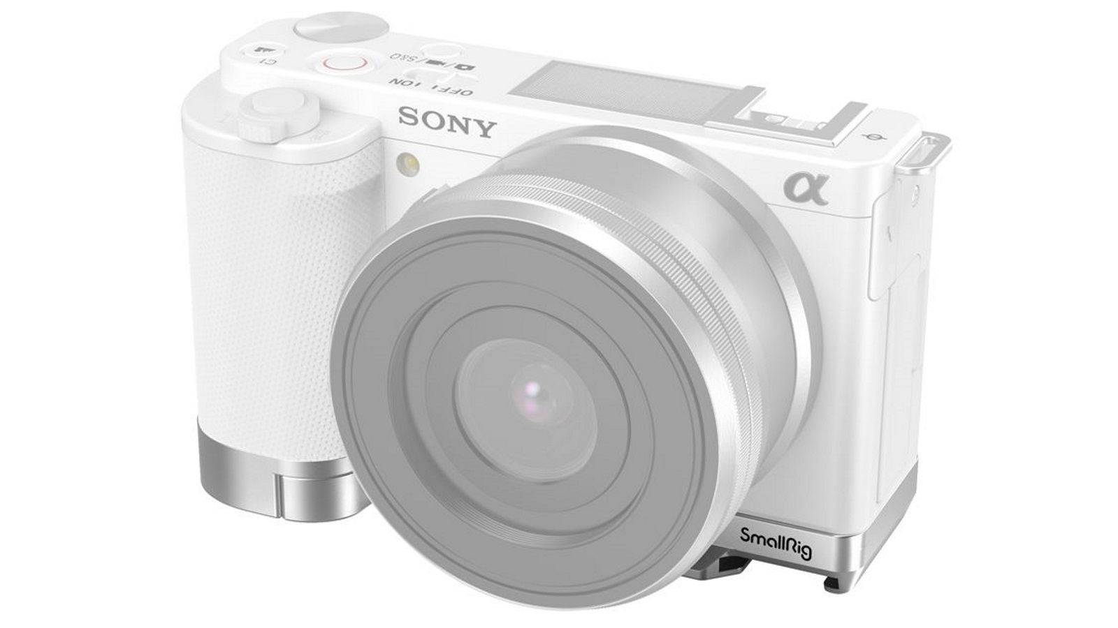 SmallRig Extension Grip for Sony ZV-E10 (Silver) 3524
