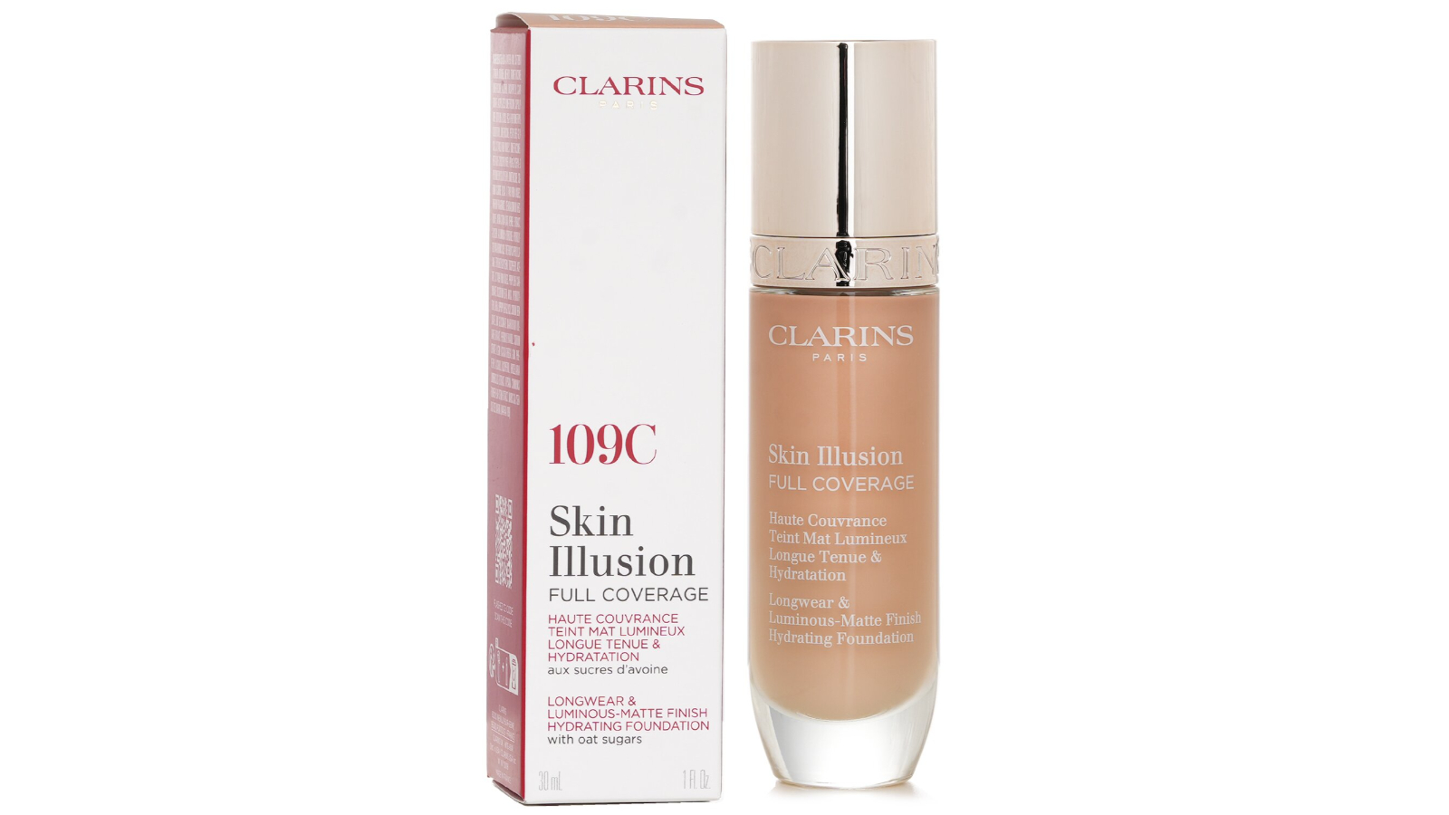 Clarins No. 109C Skin Illusion Full Coverage Foundation - 30ml