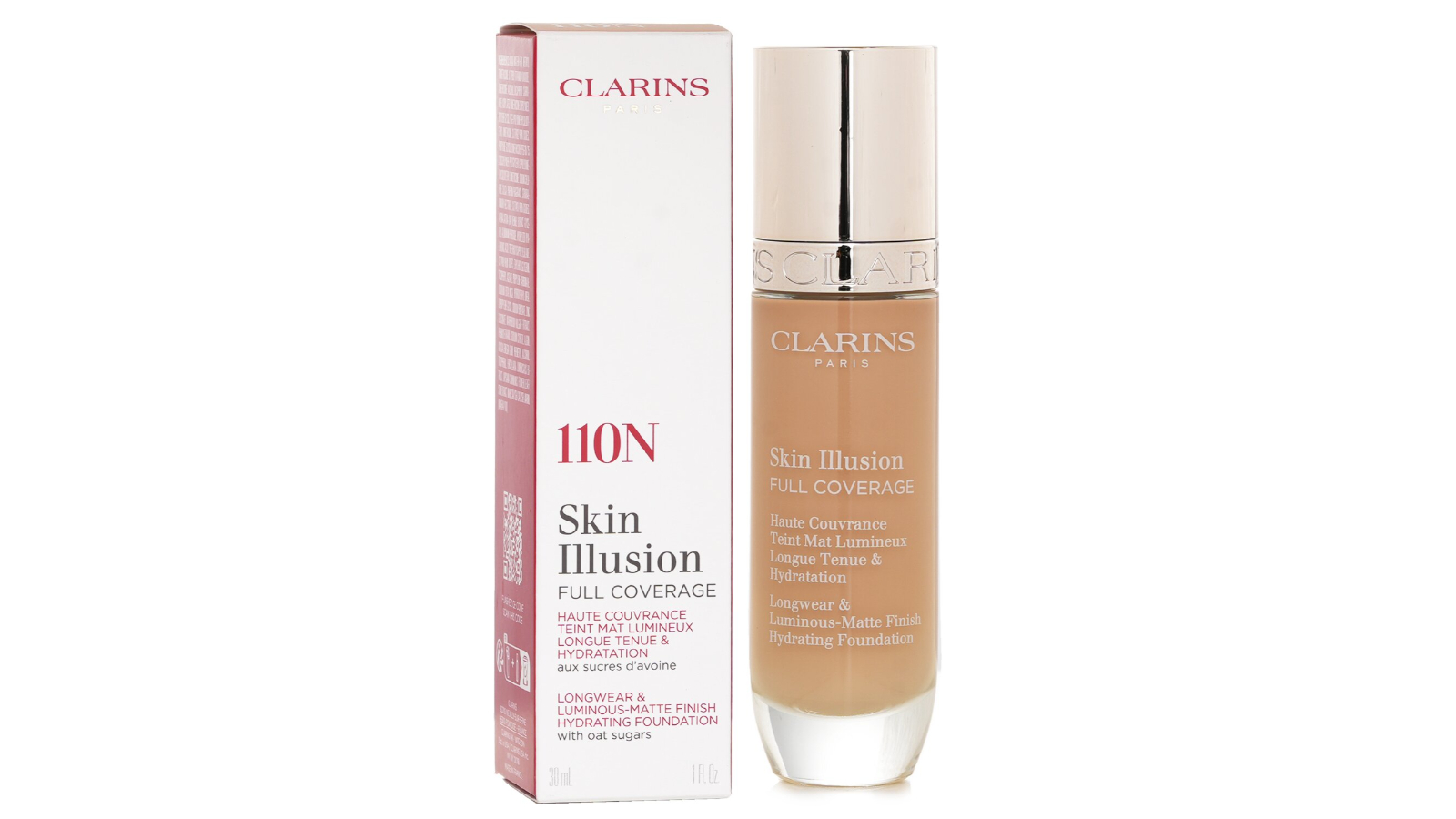 Clarins No. 110N Skin Illusion Full Coverage Foundation - 30ml