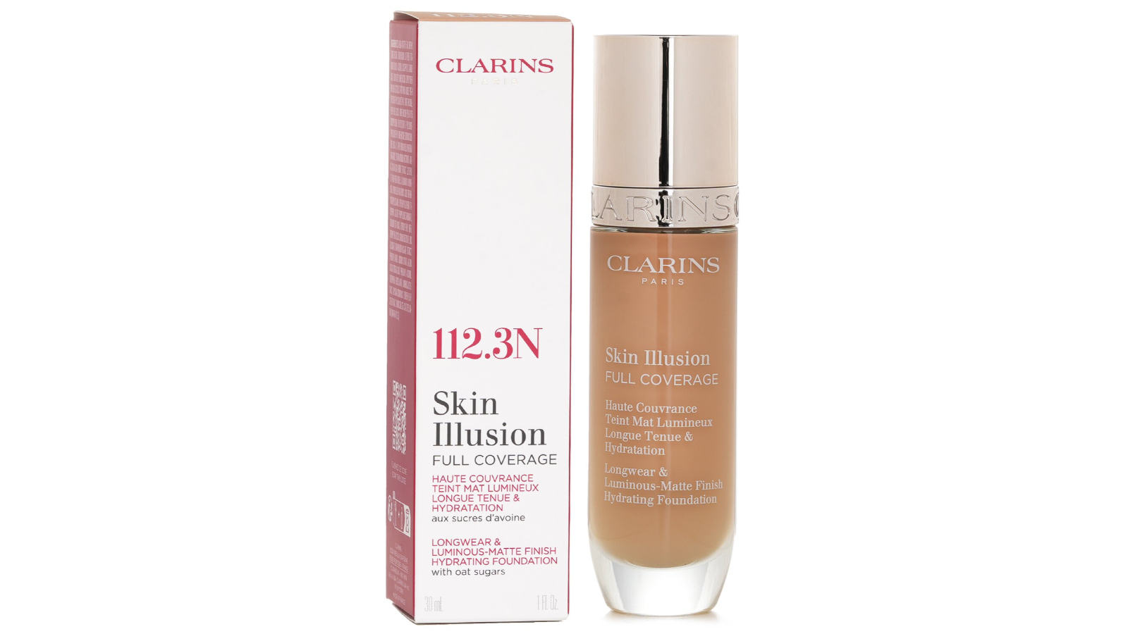 Clarins No. 112.3N Skin Illusion Full Coverage Foundation - 30ml