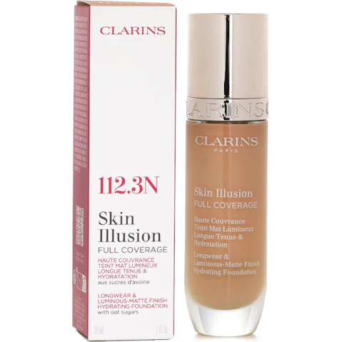 Clarins No. 112.3N Skin Illusion Full Coverage Foundation - 30ml
