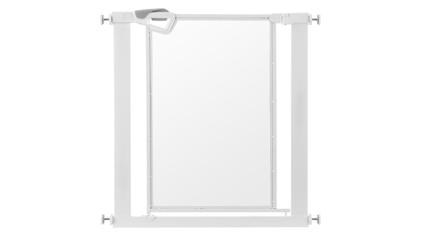 Pet Scene Adjustable Dog Safety Gate Enclosure for Kitchen Stair - White