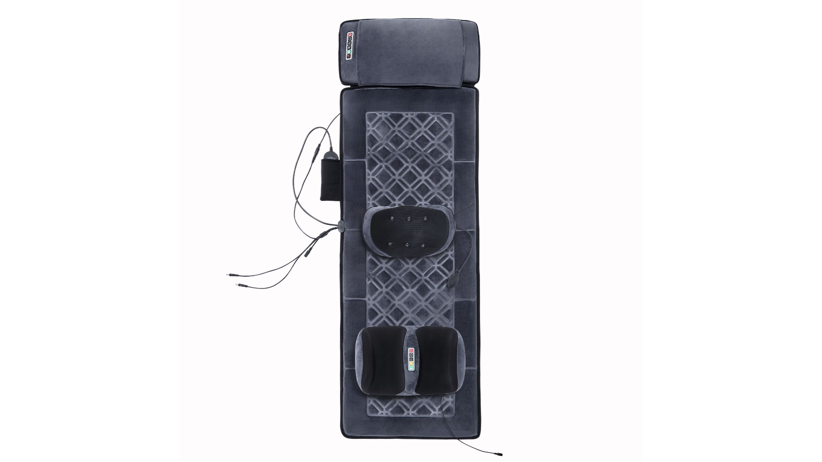 Homasa Electric Recliner Chair Heated Massage Mat Full Body Shiatsu Vibration for Neck/Back/Foot