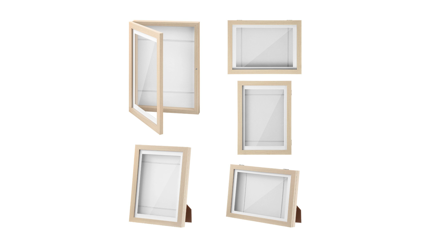5 Piece A4 Kids Craft Art Wooden Frame