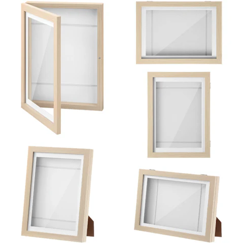 5 Piece A4 Kids Craft Art Wooden Frame