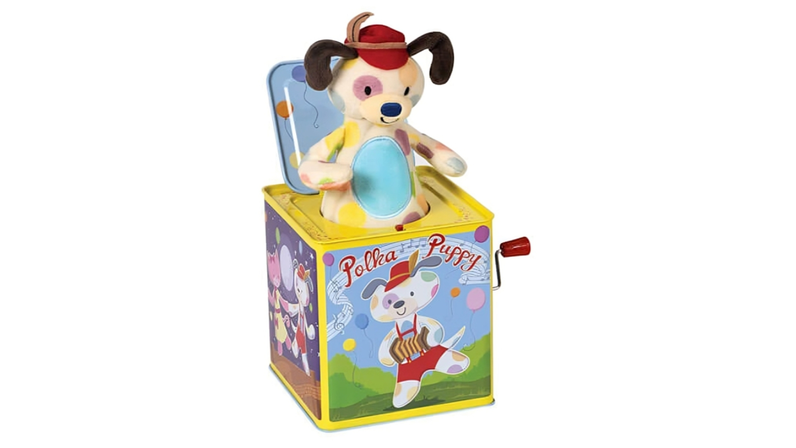 Schylling Jack in Box - Polka Puppy