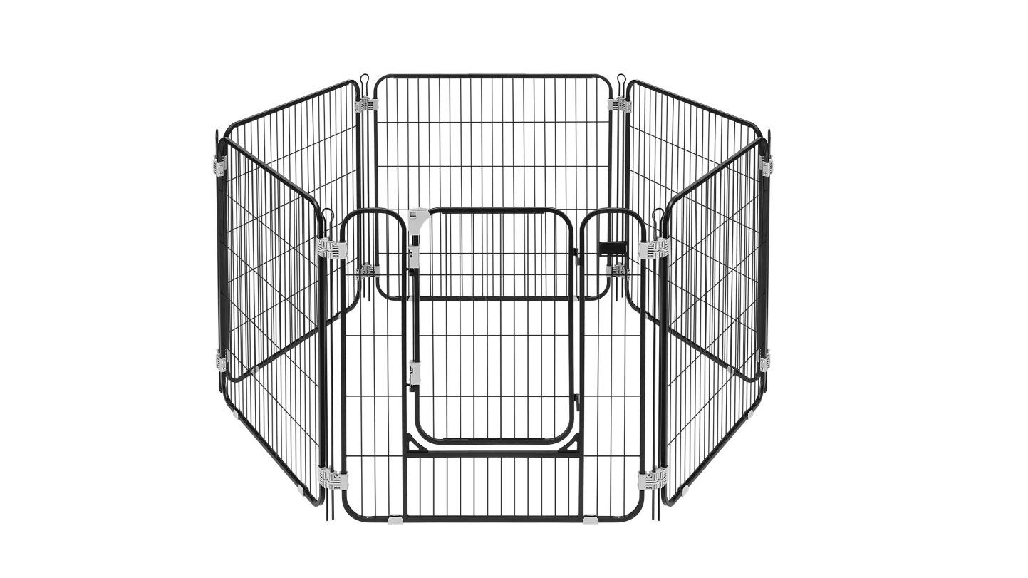 Pet Scene 6-Panel Outdoor Indoor Enclosure Fence