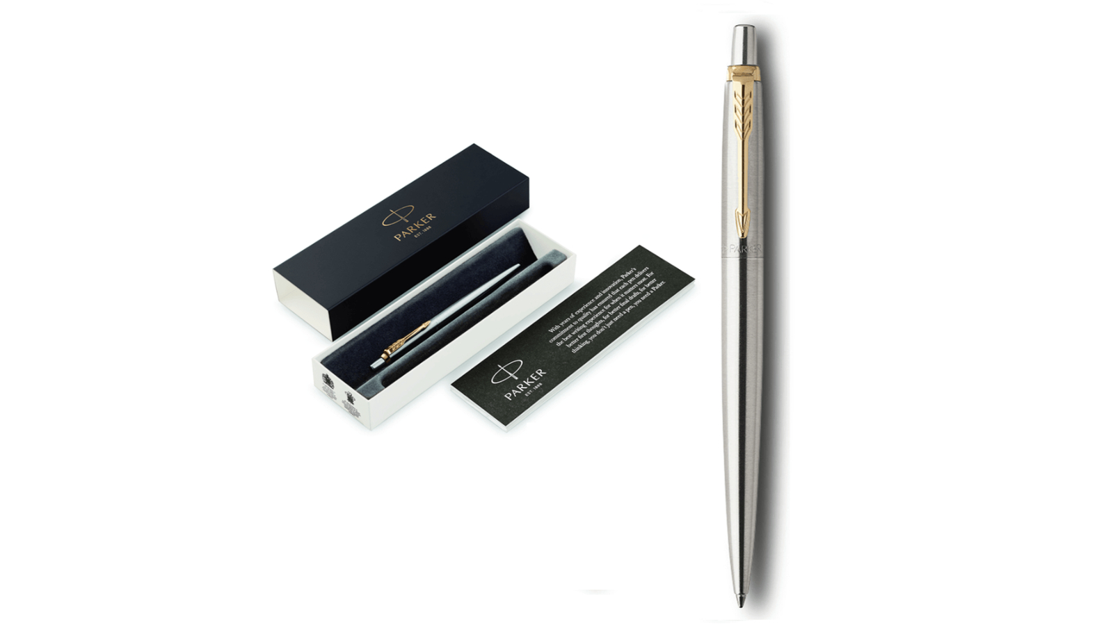 Parker Jotter Gold Trim Ballpoint Pen Gift Box Set