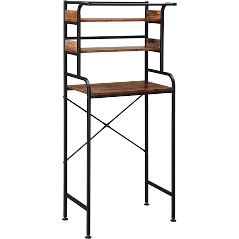 LUXSUITE 3-Tier Over Toilet Shelf Freestanding Bathroom and Laundry Storage Rack