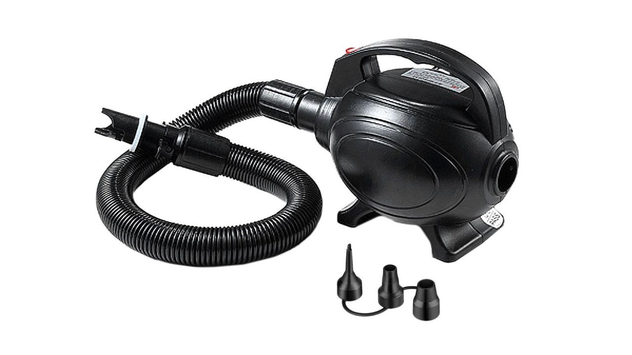600W Electric 3 Nozzles Air Track Pump Portable Inflator for Airbed
