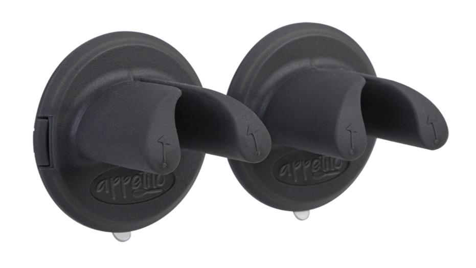 Appetito Set of 2 Suction Towel Holder 