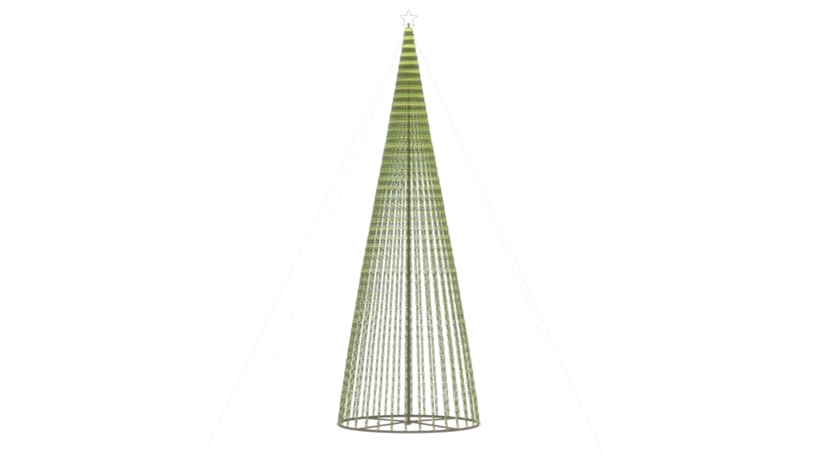 vidaXL 500cm Tree Cone Christmas Light with 1544 LEDs - Warm White