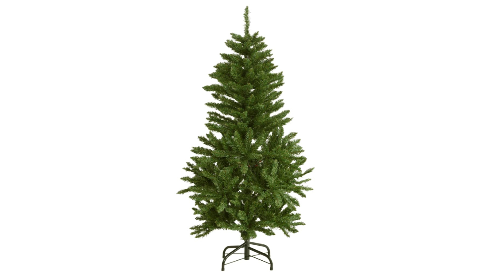 vidaXL Artificial Hinged Christmas Tree with Stand Green - 150cm