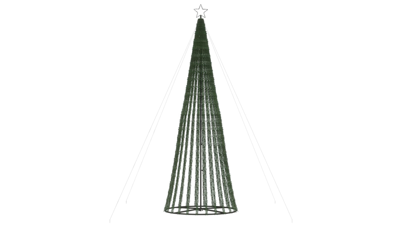 vidaXL 300cm Tree Cone Christmas Light with 688 LED - Cold White