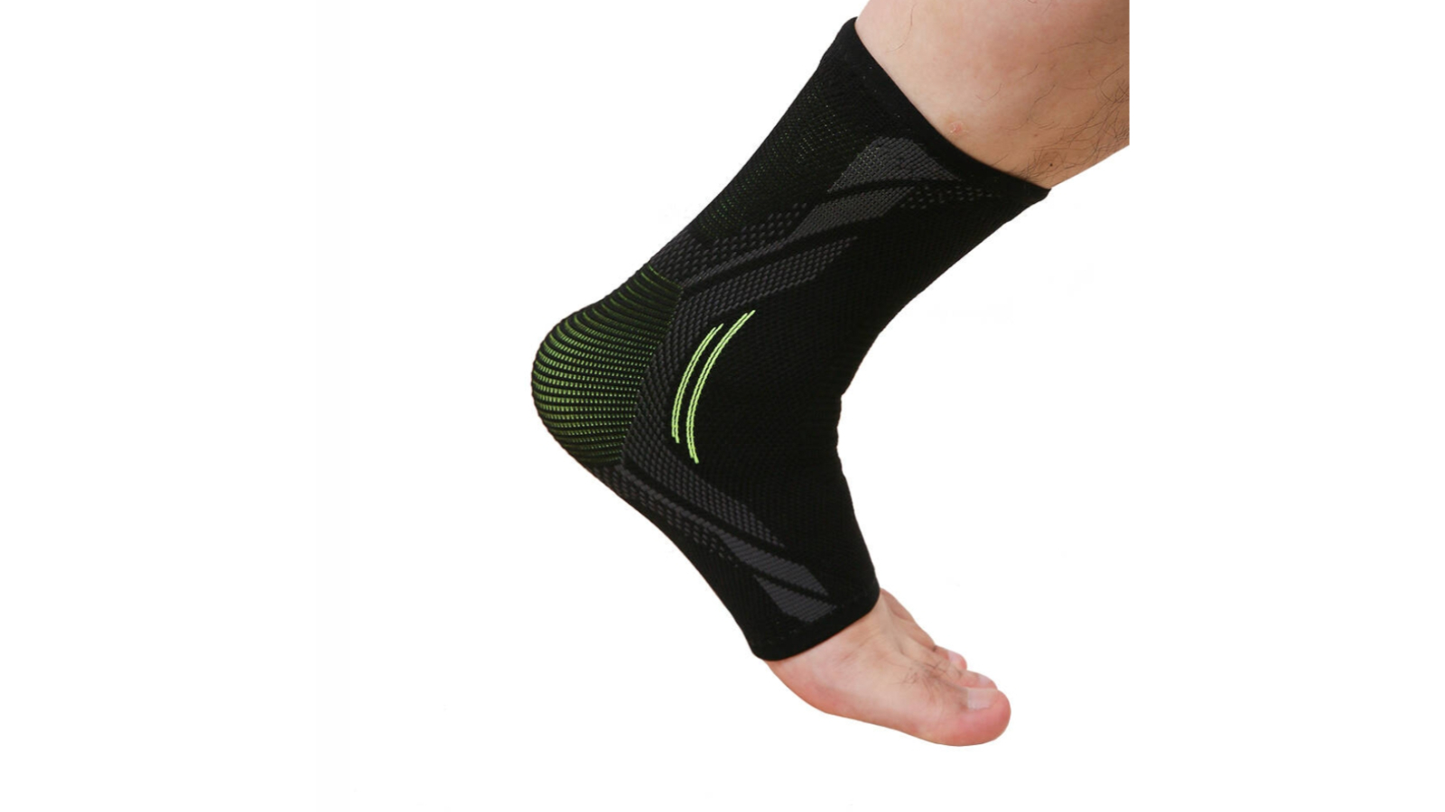 Bodyassist Pack of 2 Contoured 4-Way Sports Elastic Ankle Support - Small