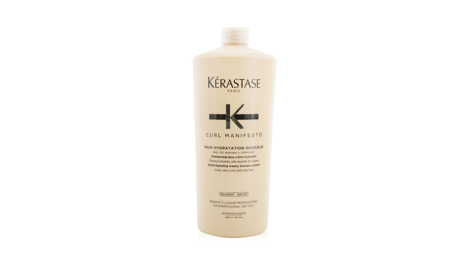 Kerastase Curl Manifesto Bain Hydratation Douceur Shampoo Gentle Creamy Shampoo - 1000ml/34oz