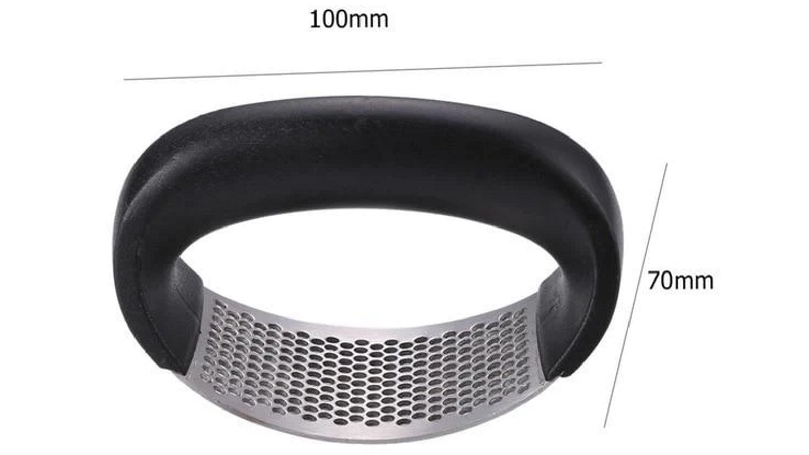 HOD Manual Stainless Steel Curved Garlic Mincing Presser Chopper