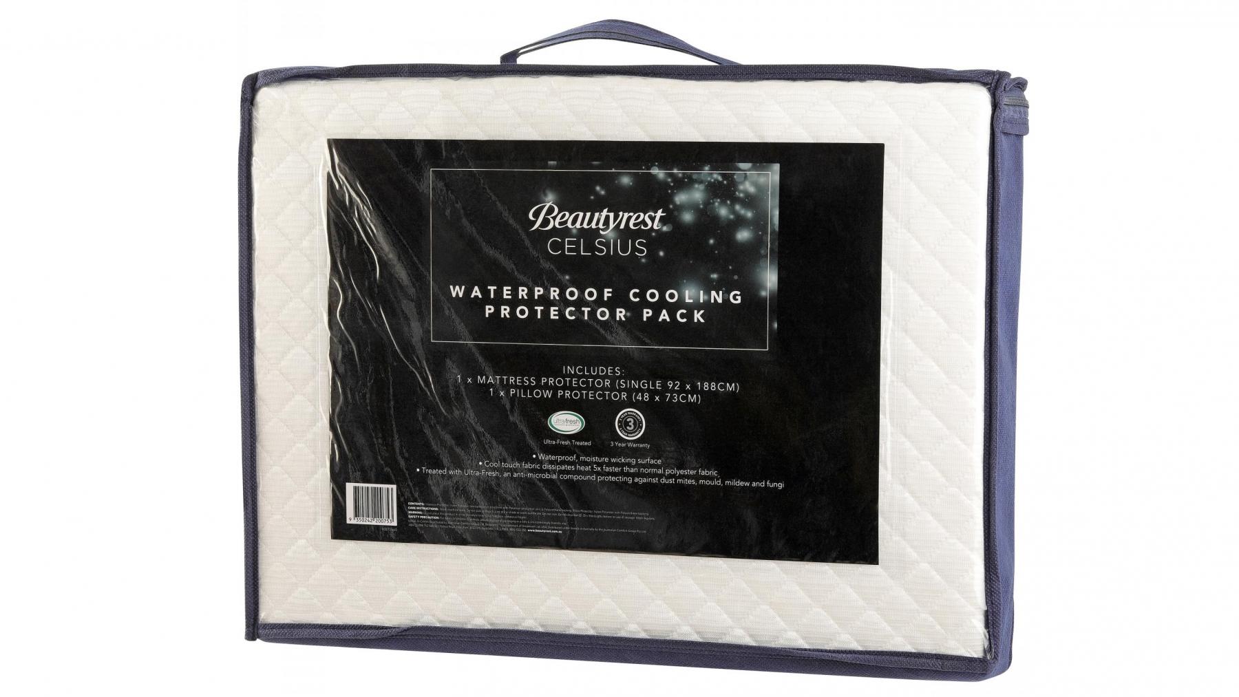 Beautyrest Celsius Waterproof Cooling Protector Pack - Queen