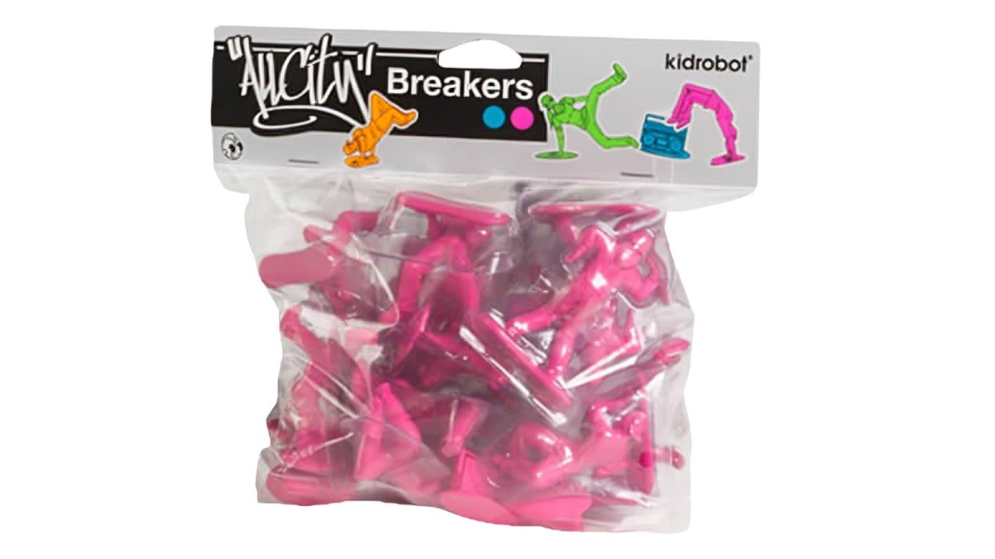 All City Breakers Pack of 20 MiVinyl Novelty Toy - Electric Pink