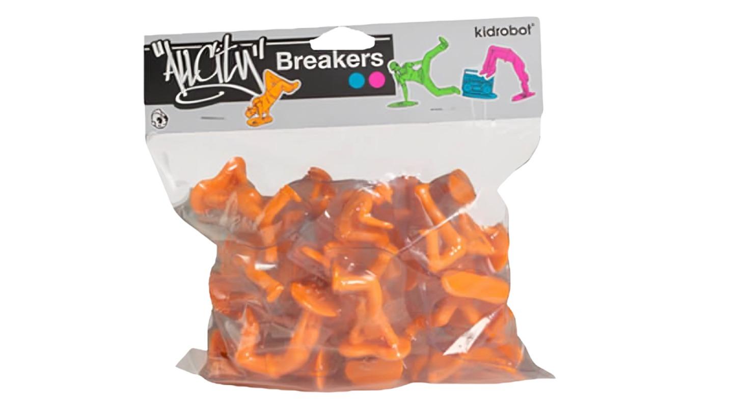 All City Breakers Pack of 20 MiVinyl Novelty Toy - Electric Orange