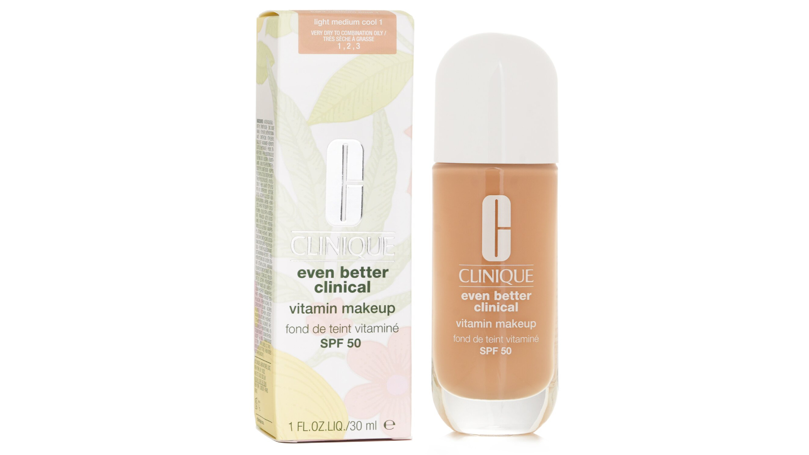 Clinique No. 1 Light Medium Cool SPF50 Even Better Clinical Vitamin Makeup Foundation - 30ml