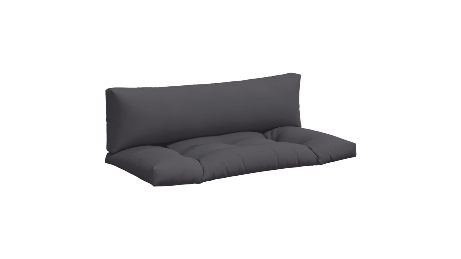 vidaXL 2 Piece Fabric Pallet Cushions - Anthracite