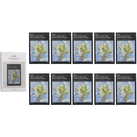 Abib 10 Piece Gummy Sheet Mask Sedum Hyaluron Sticker