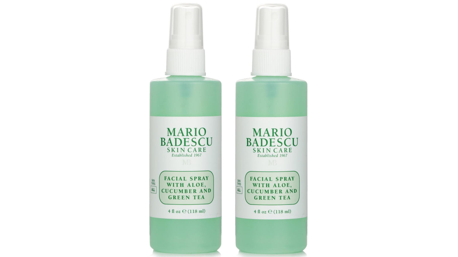 Mario Badescu Facial Spray With Aloe, Cucumber And Green Tea - 118ml/4oz - Set of 2