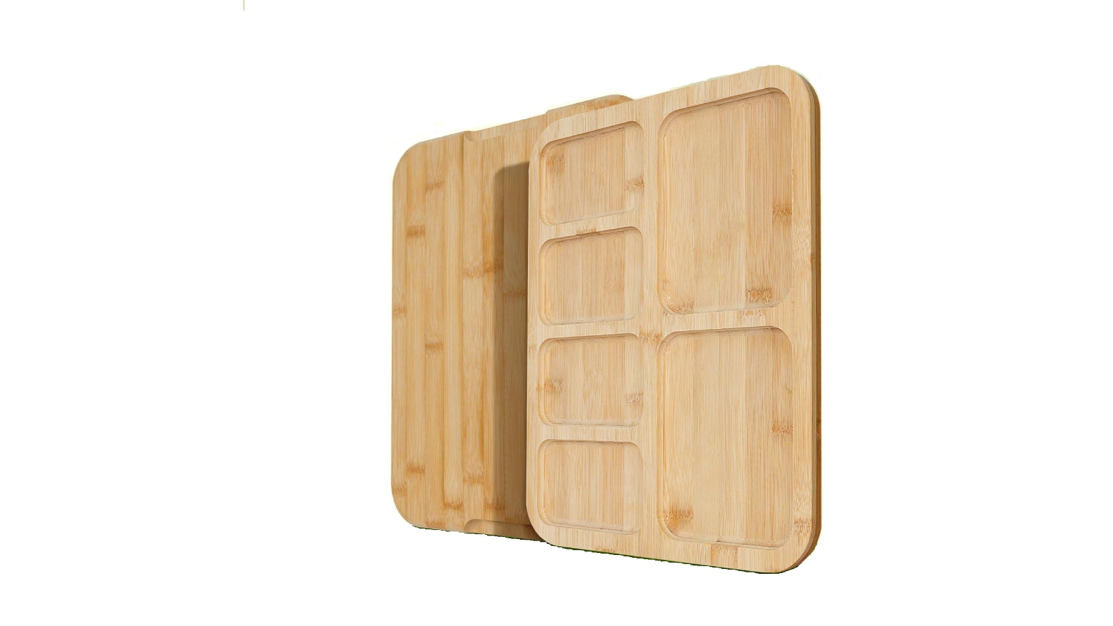 Carla Home Bamboo Charcuterie Board with Lid and Handle