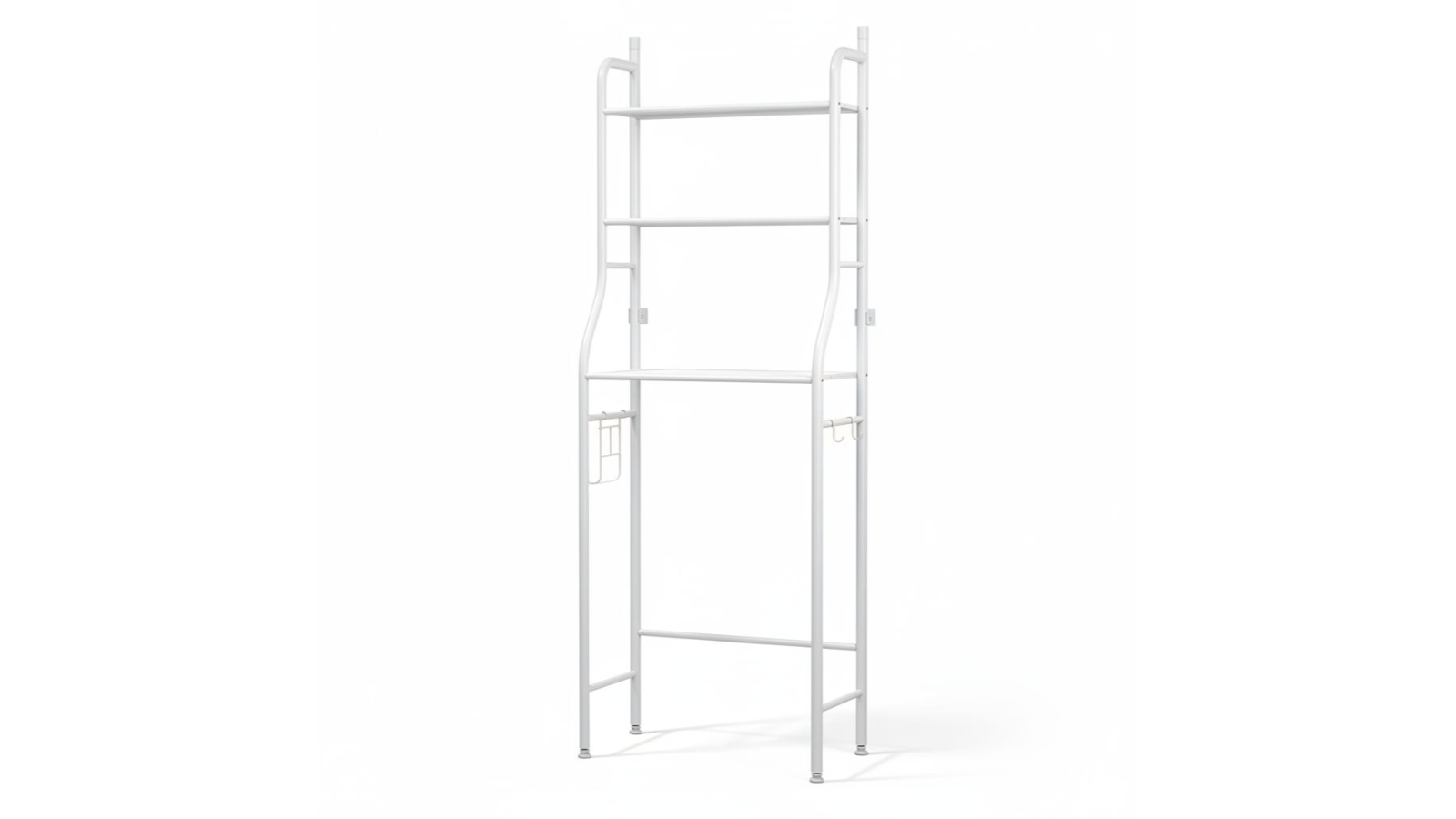 Carla Home 3-Tier Over The Toilet Storage Rack with Hook and Paper Holder