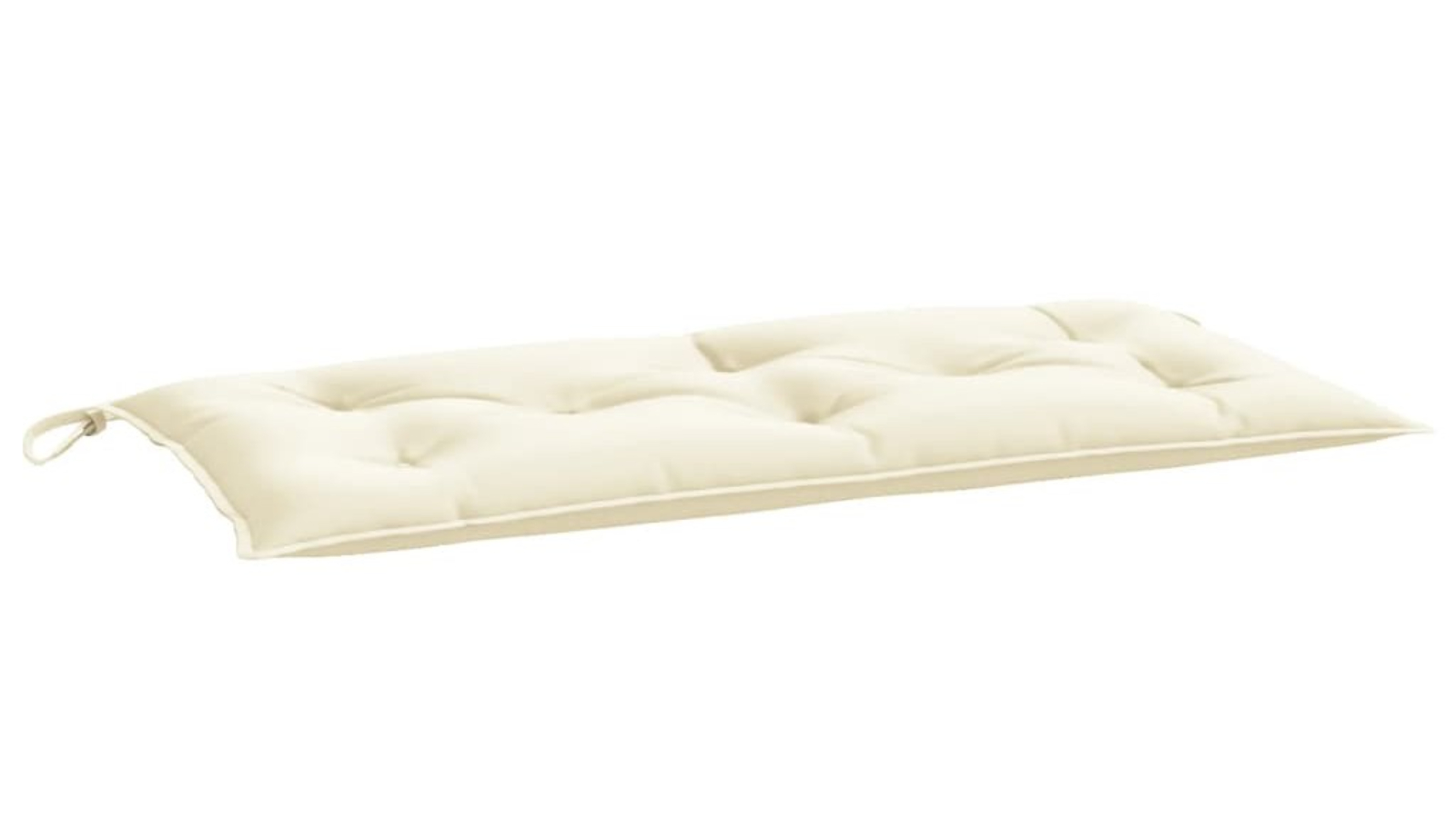 vidaXL 2 Piece Oxford Fabric 100 x 50 x 7cm Garden Cushion Bench - Cream