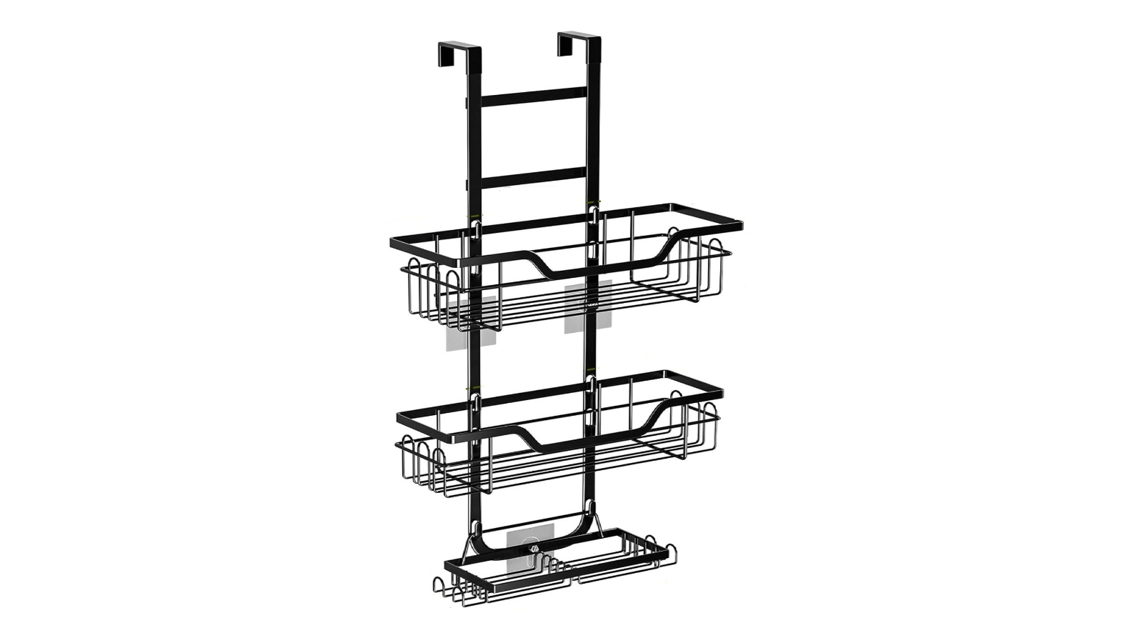 Carla Home 3-Tier Over the Door Shower Caddy Organizer Shelf with Hook