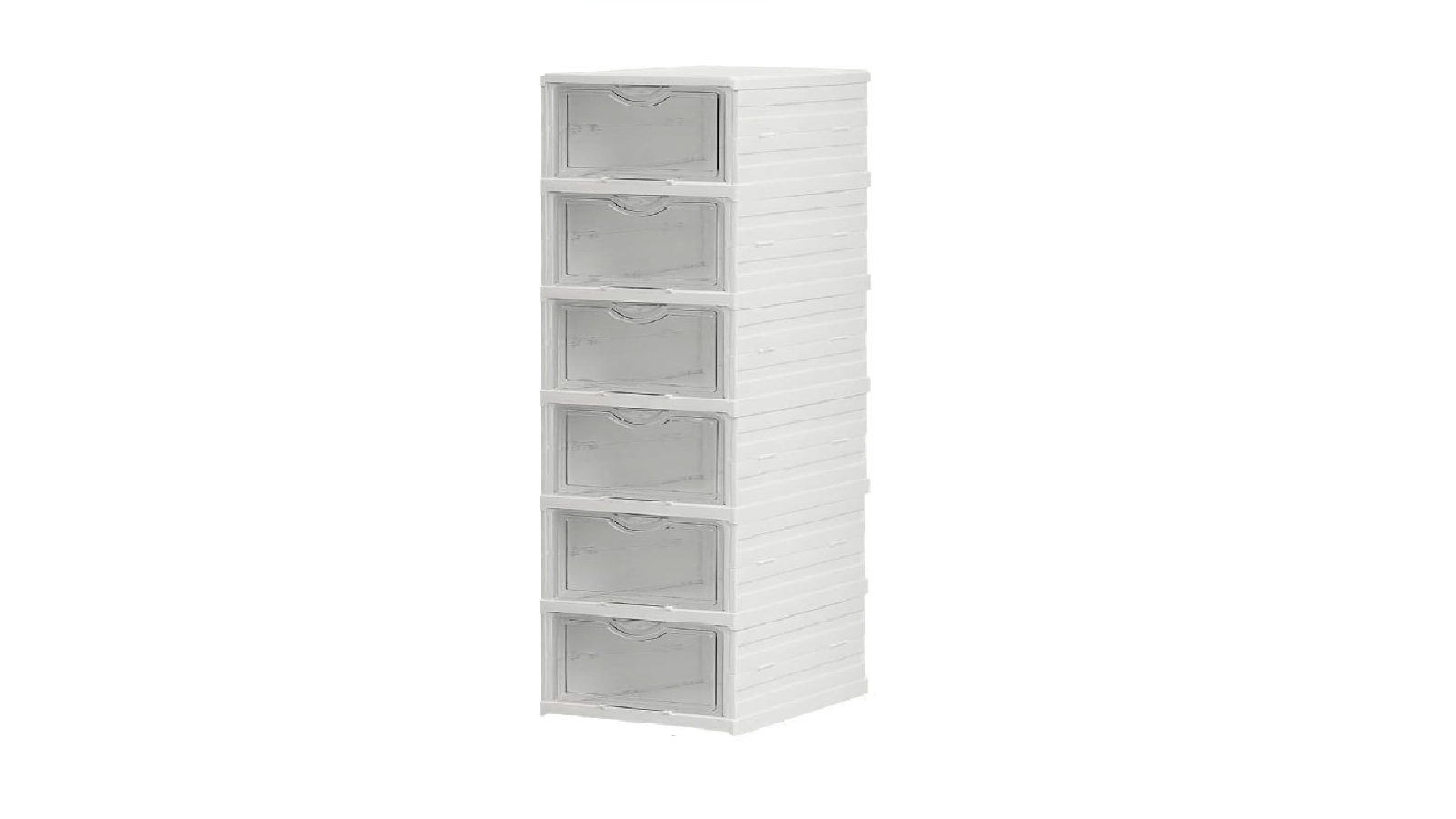 Carla Home 6-Tier Stackable Shoe Organizer with Clear Door for Closet