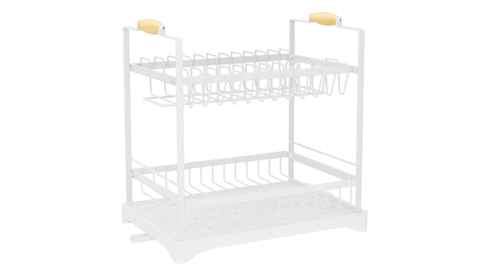 Carla Home 2-Tier Large Dish Drying Rack with Utensil Holder and ...