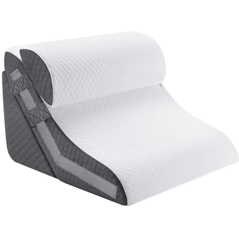 Luxdream 3 Piece Bed Wedge Pillow Set - Grey/White
