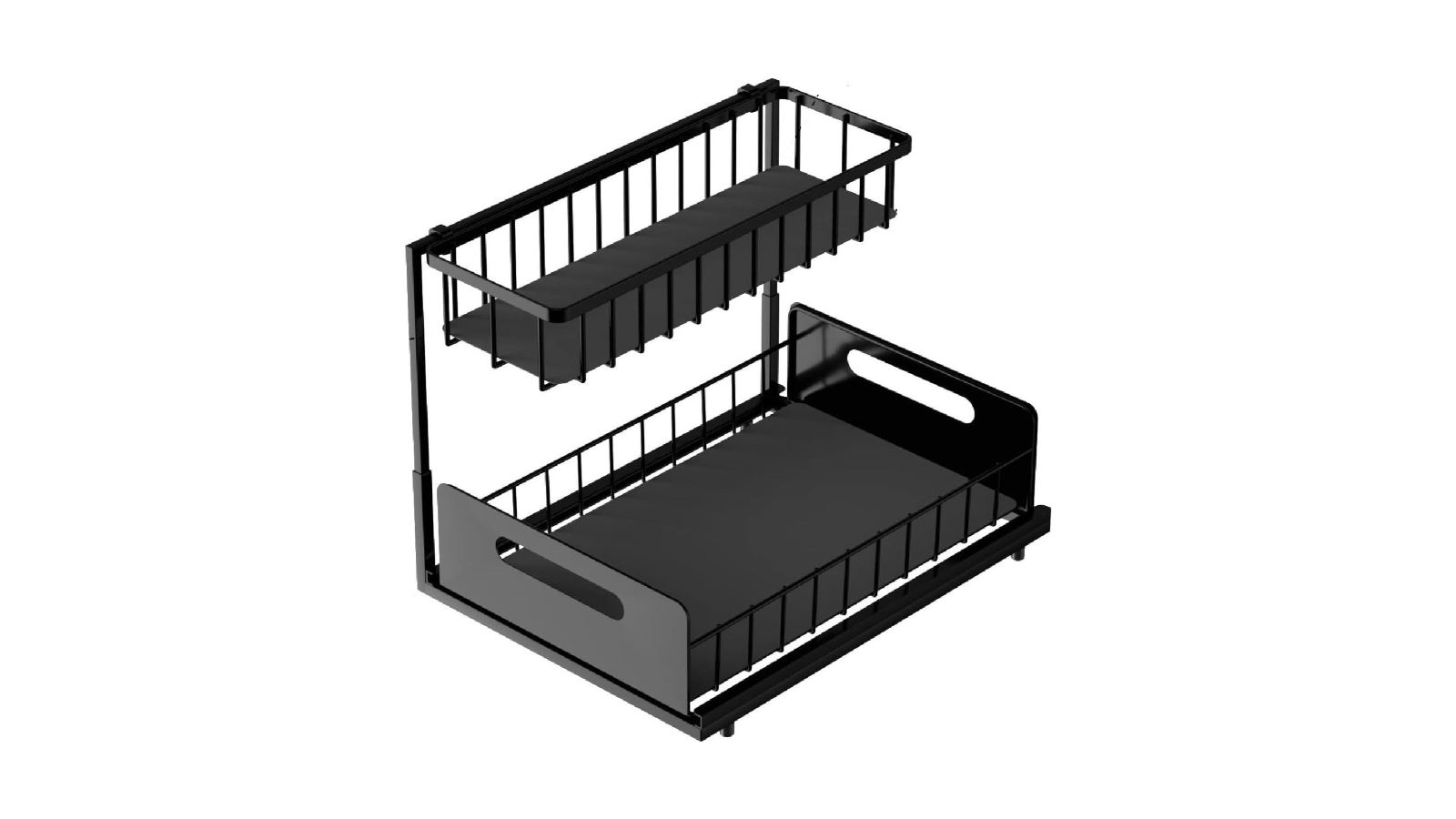 Carla Home Pack of 2 Under Sink Organiser with Sliding Drawer
