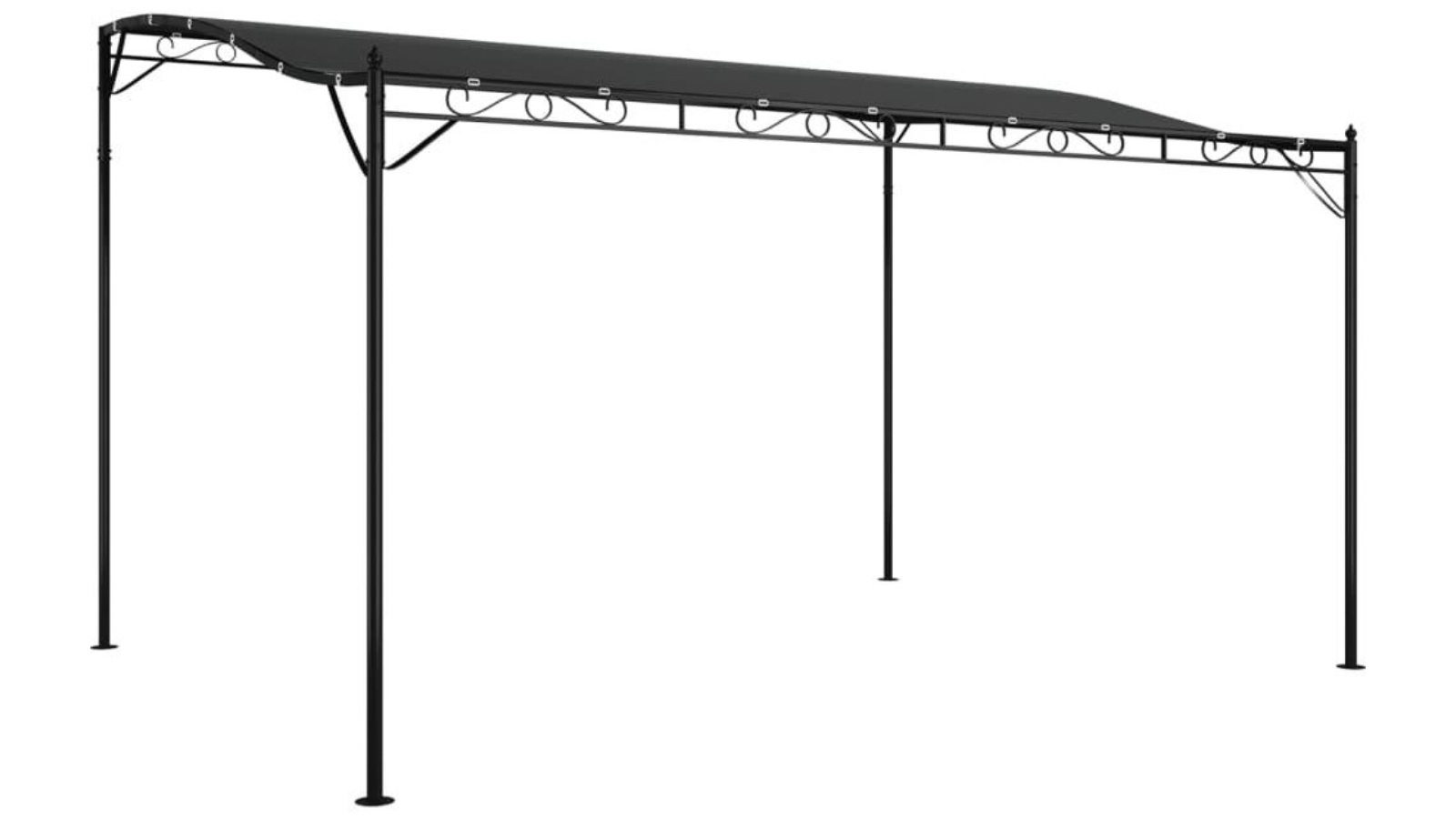 vidaXL Anthracite Fabric and Steel Canopy - 4 x 3metre