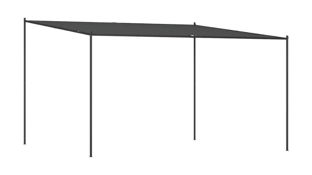 vidaXL Anthracite Fabric and Steel 180 SQM Gazebo - 4 x 4metre