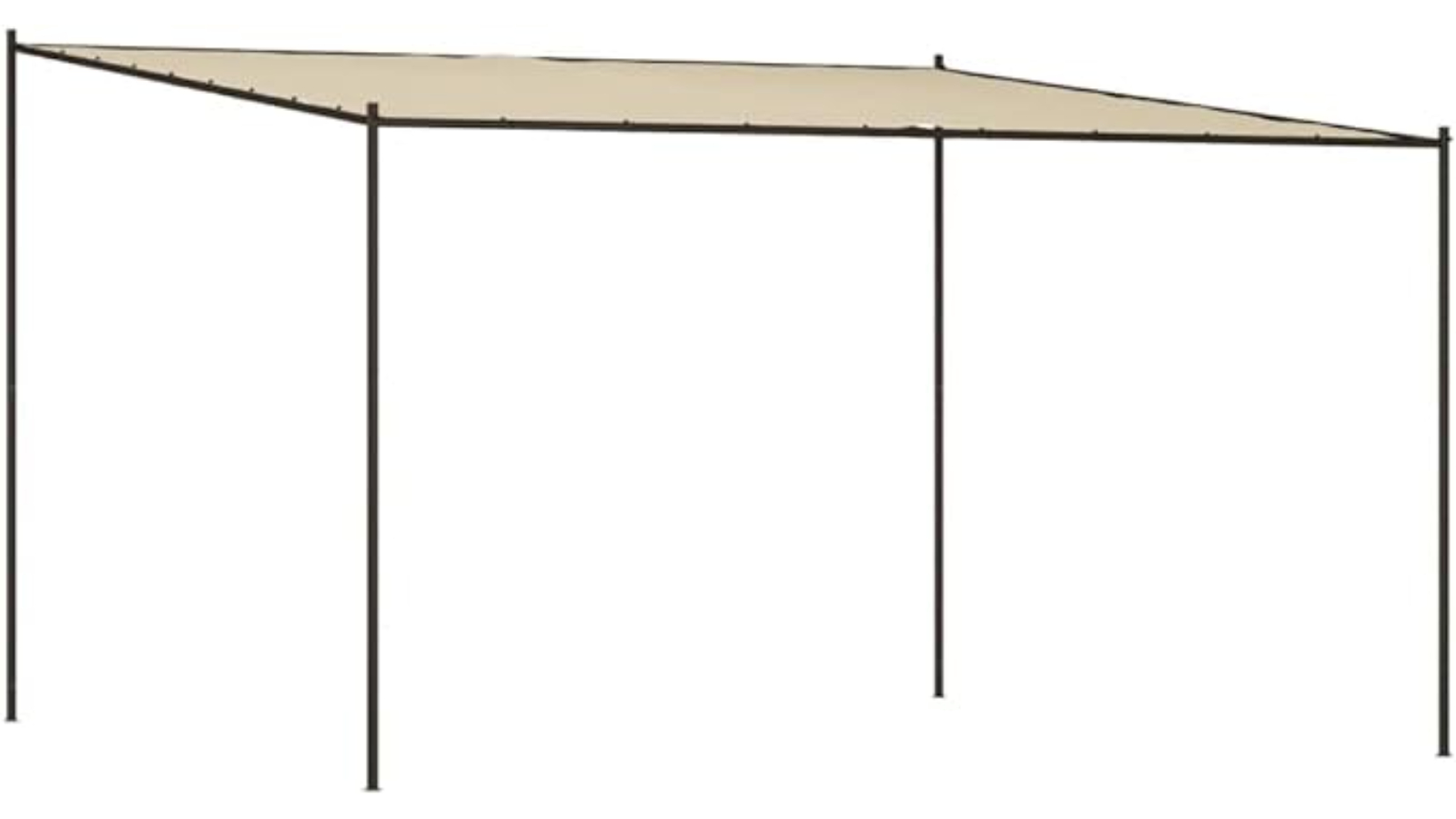 vidaXL Beige 180 SQM Gazebo - 400 x 400cm