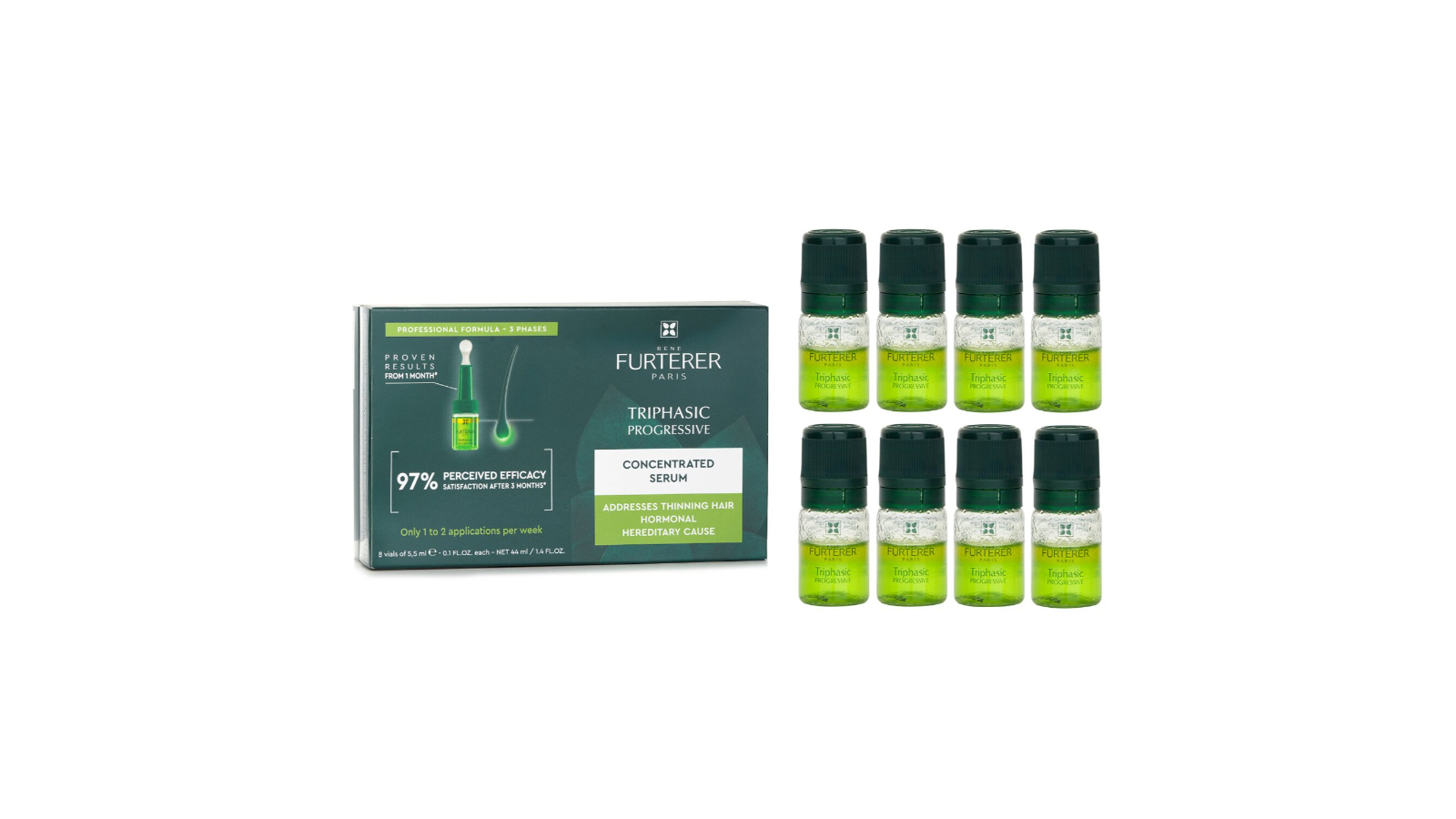 Rene Furterer Progressive Concentrated Serum - 8 x 5.5ml