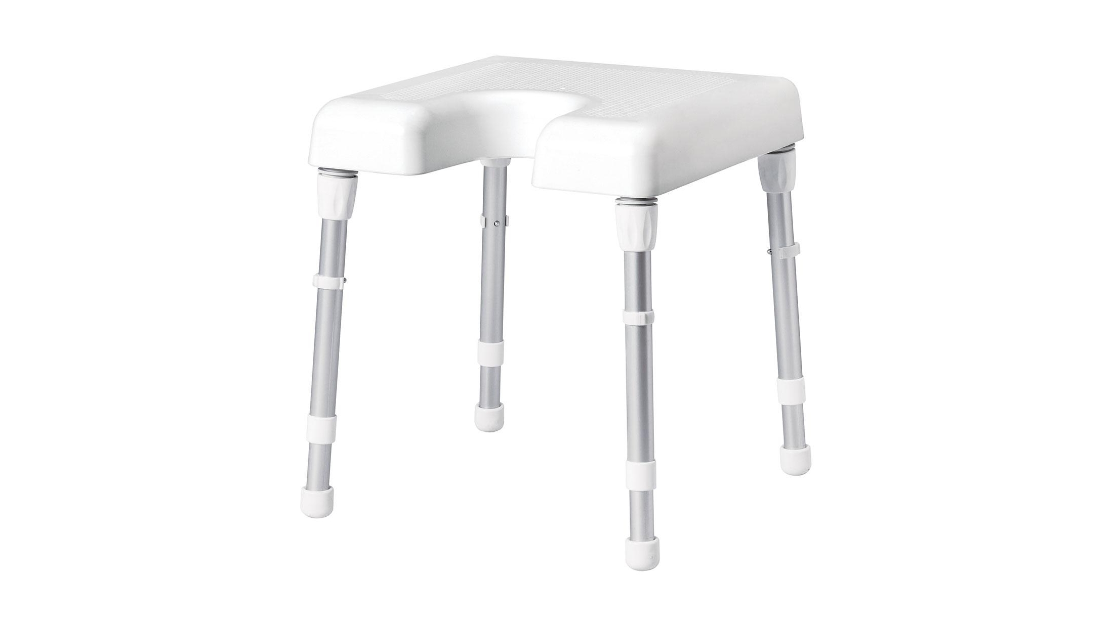 Rebotec Monaco - Shower Stool, Bath Chair with Hygiene Opening | Harvey ...