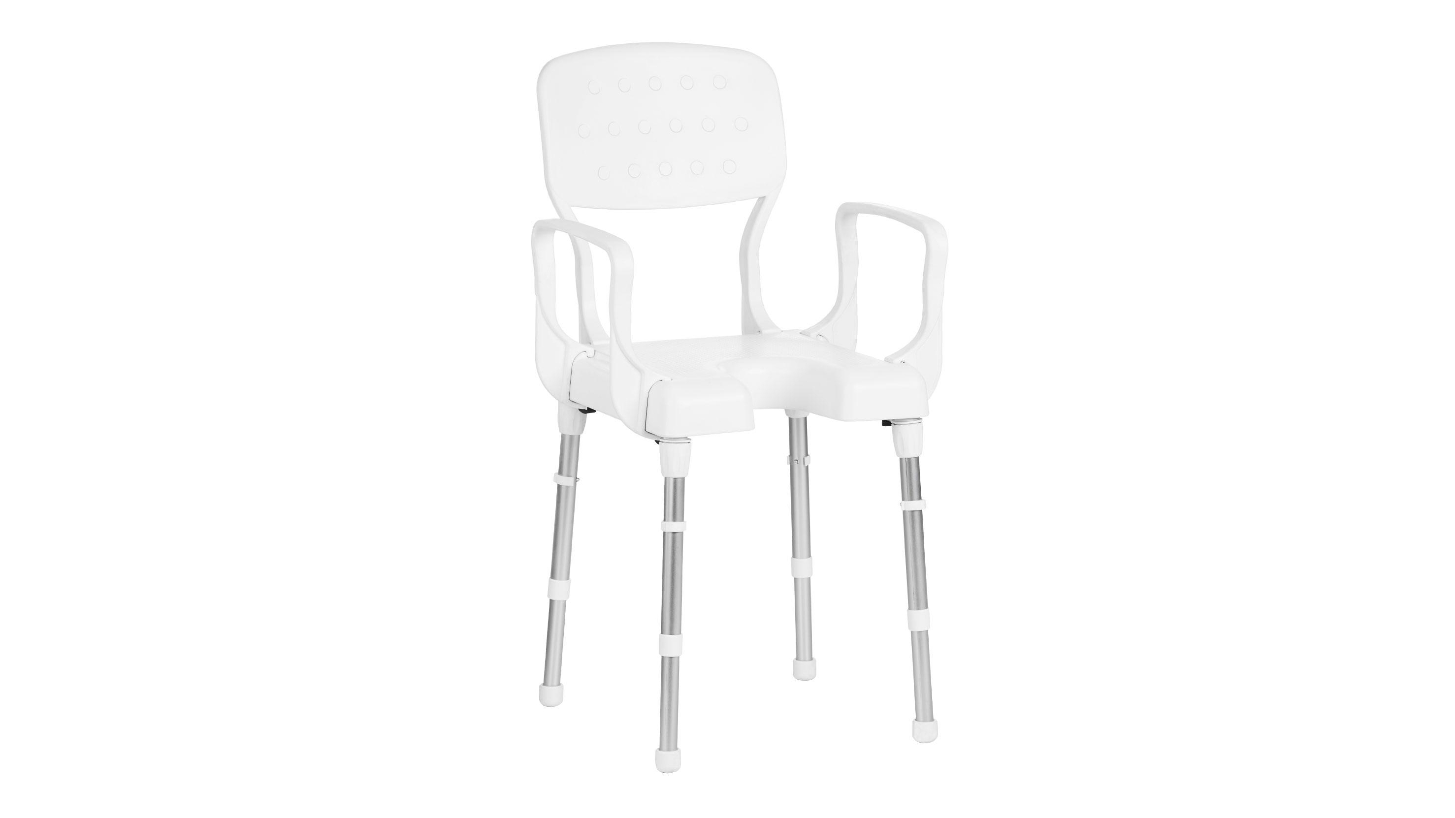 Rebotec Nizza - Shower and Bath Chair with Backrest and Armrests