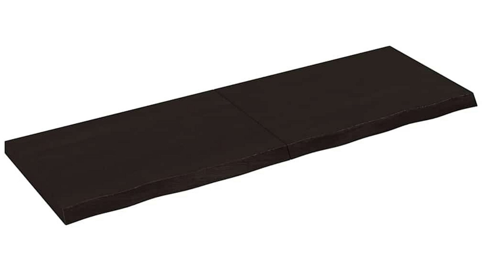 vidaXL 120 x 40cm Treated Solid Wood OakWall Shelf - Dark Brown