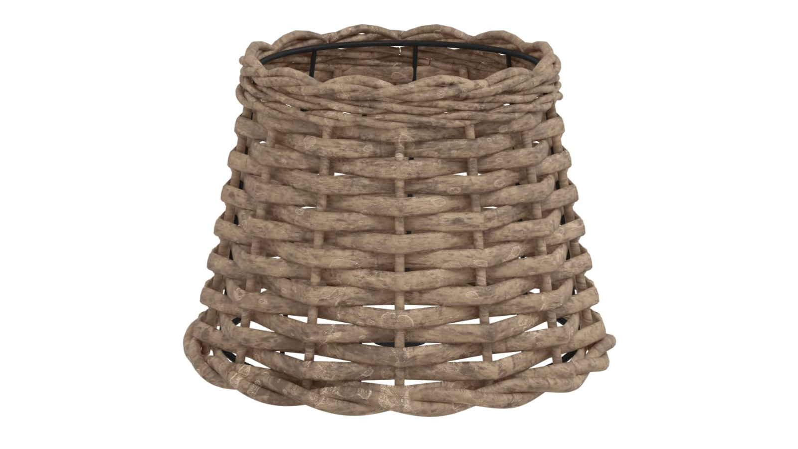 vidaXL Brown Wicker Lamp Shade - 20 x 15cm