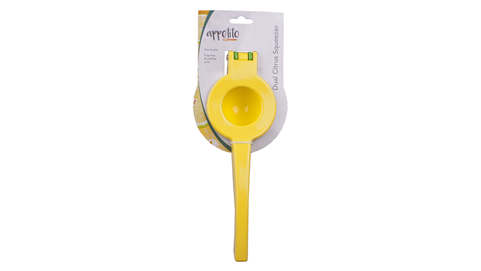 Appetito Dual Citrus Squeezer - Yellow/Green