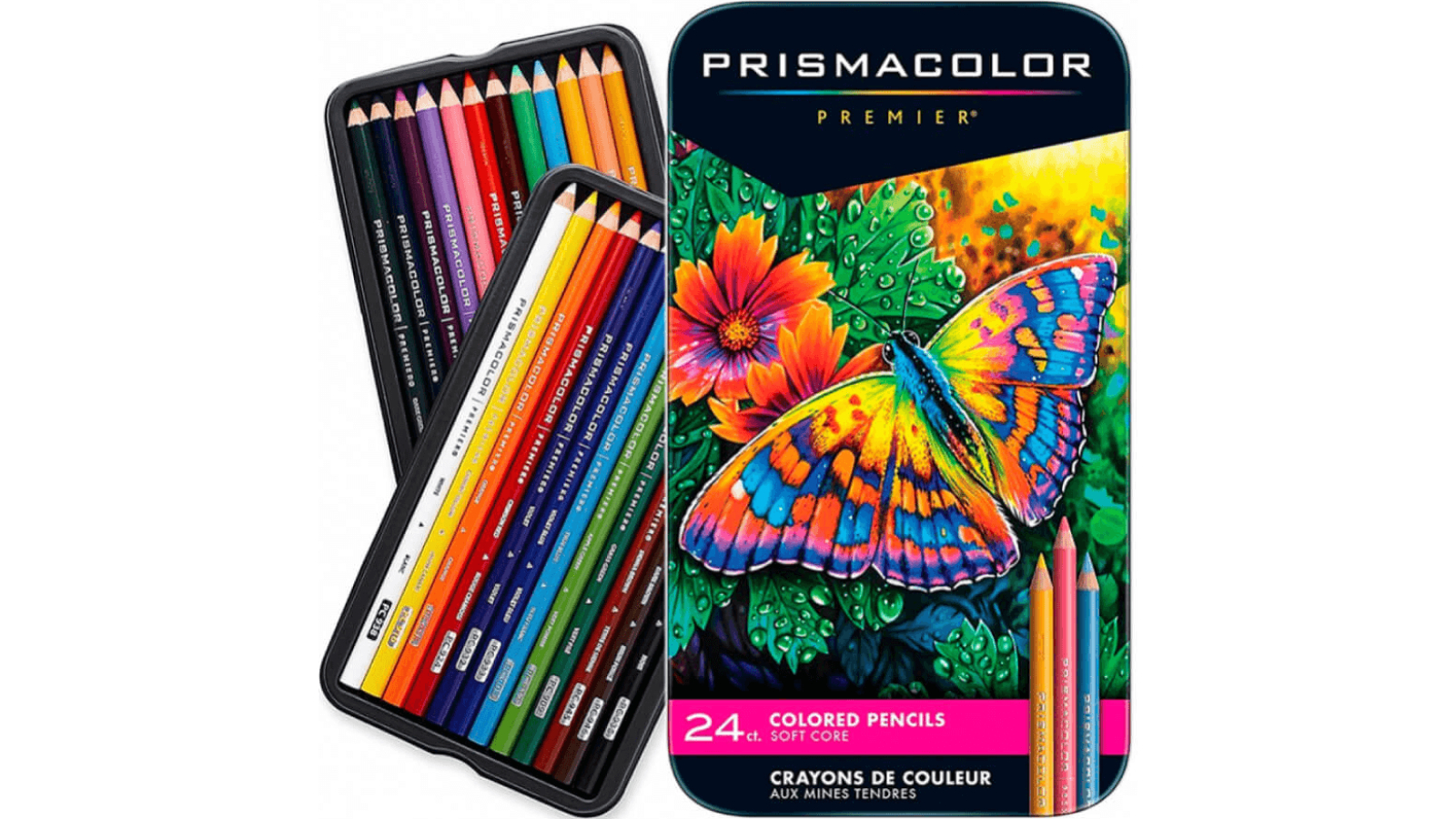 Prismacolor 24 Premier Tin Soft Core Colour Pencil Set
