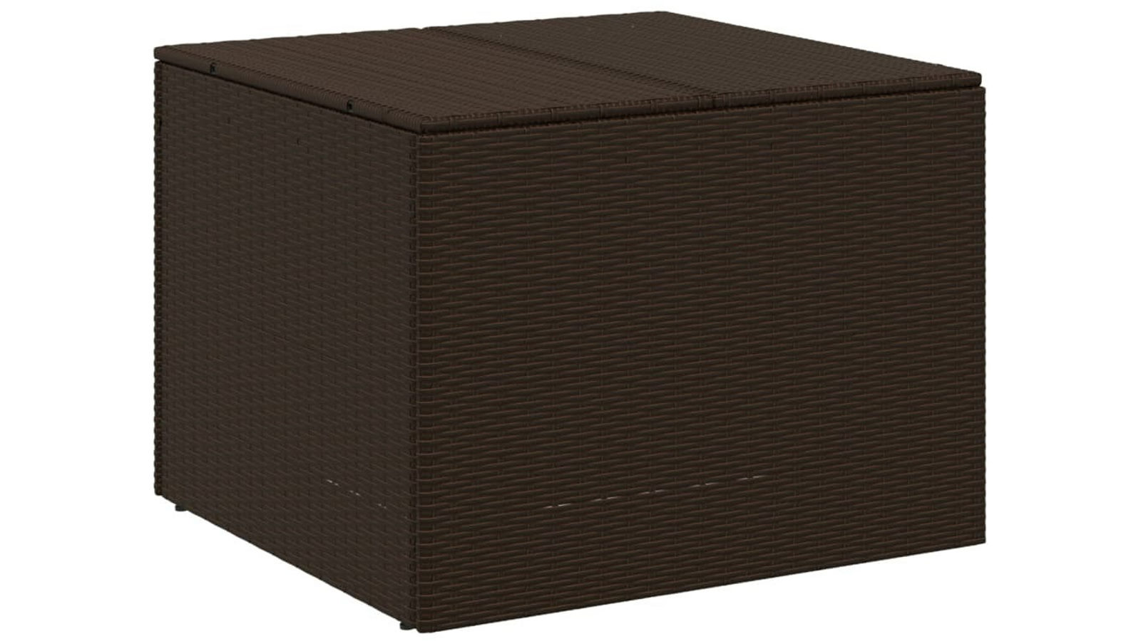 vidaXL 291L Poly Rattan Garden Storage Box - Brown