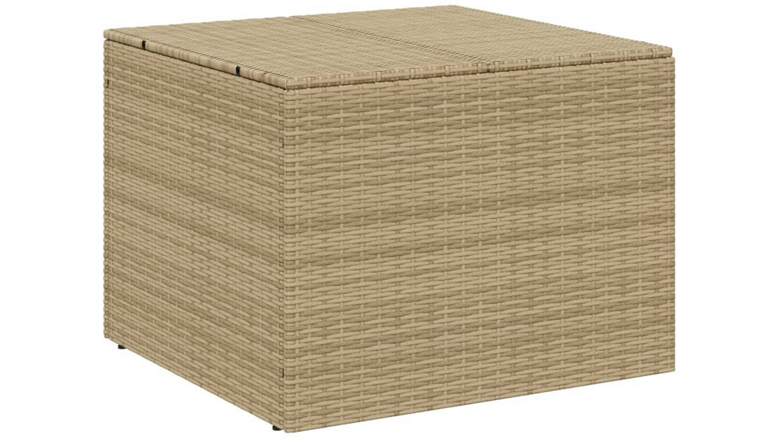 vidaXL  291L Poly Rattan Garden Storage Box - Mix Beige